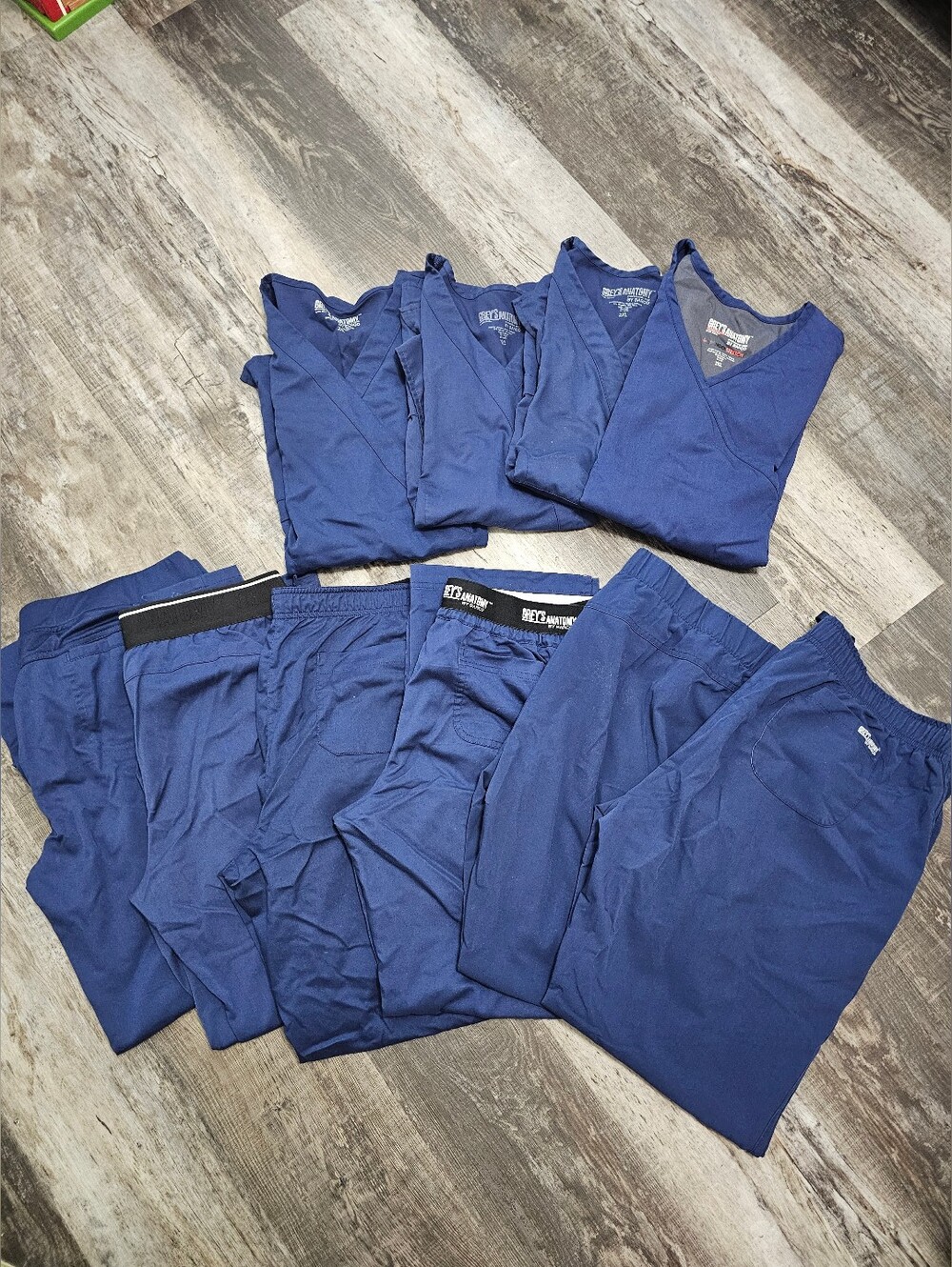 Lot of Women's Grey's Anatomy Navy Blue Scrub Tops & Pants